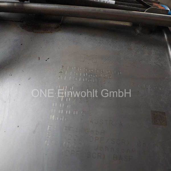 Gebrauchter MAN Euro 6 Abgasschalldämpfer für MAN TGX und TGS, TeileNr 81151036223